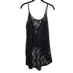 Paper Crane Black Lace Slip
